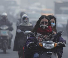 上海热线财经频道-- 上海昨现重度污染 空气防