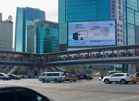 上海热线财经频道--易点租千万元广告投放高调