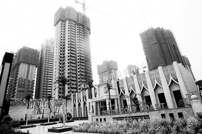 仍在建设当中的部分楼盘 